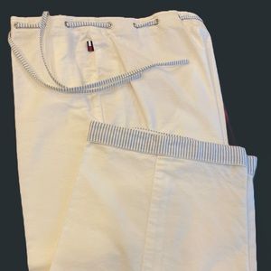 Tommy Hilfiger White Cotton Capris Size M